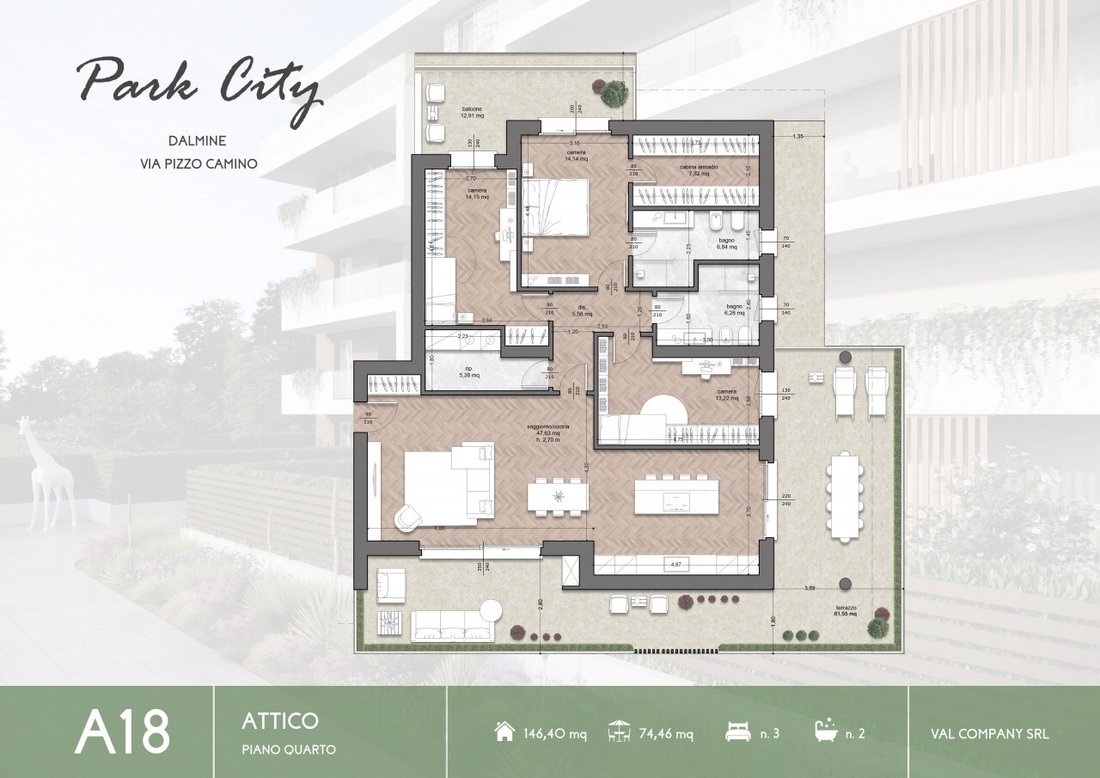 Apartment in Dalmine, Lombardy, Italy 1 - 18441240
