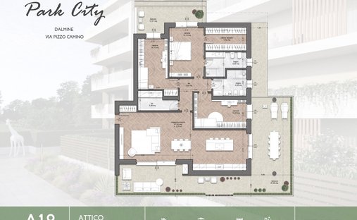 Penthouse in Dalmine, Lombardy, Italy 1