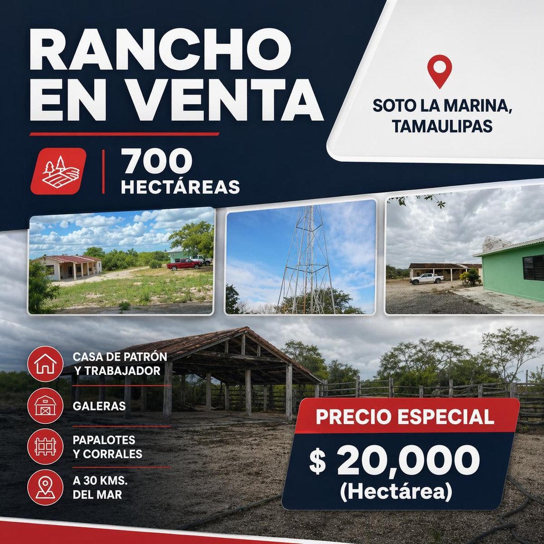 Land in Soto la Marina, Tamaulipas, Mexico 1 - 18438629