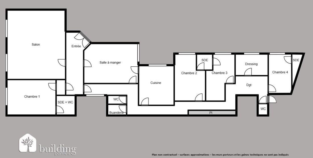 Apartment in Bois de Boulogne, Paris 16e Arrondissement, Paris 2 - 18447648