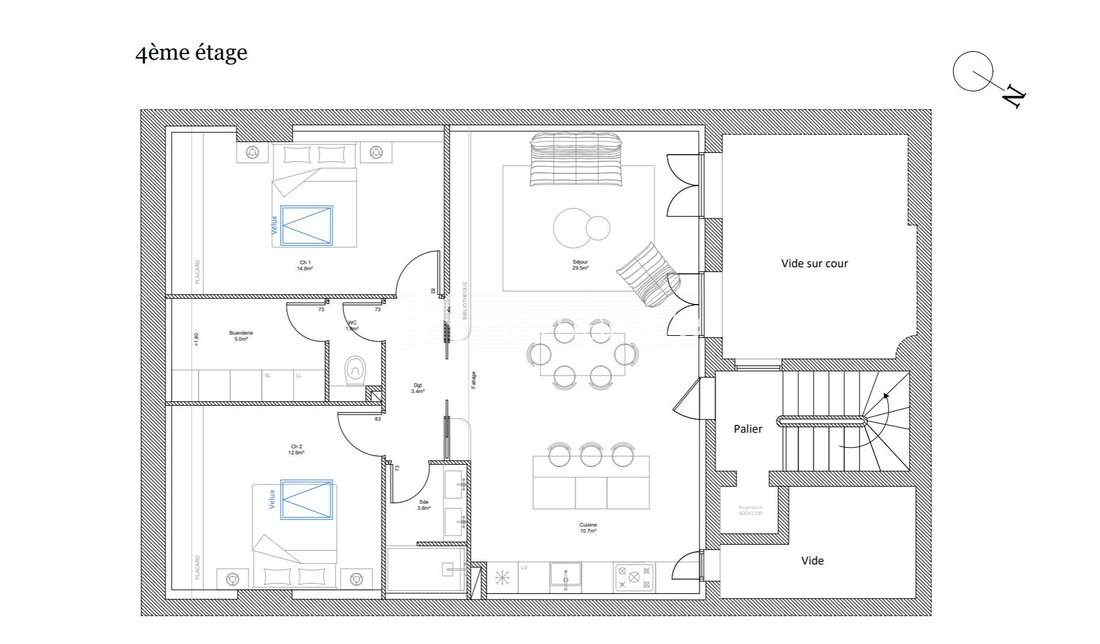 Apartment in Saint Bruno-Saint Augustin, Bordeaux, France 5 - 18452519