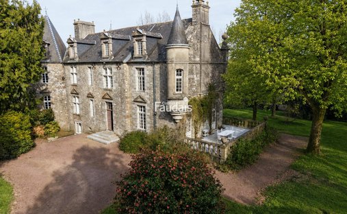Castle in Percy-en-Normandie, Normandy, France 1