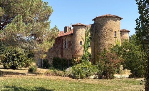 Castle in Marciac, Occitania, France 1