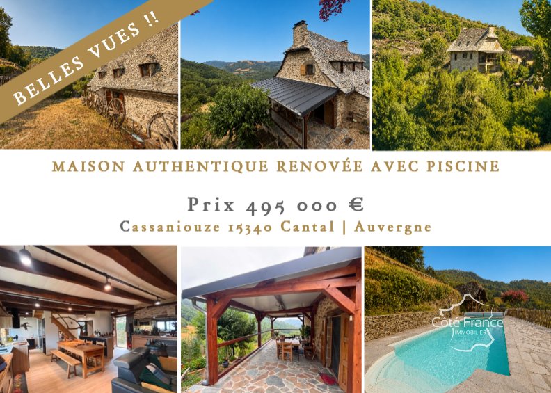 House in Cassaniouze, Auvergne-Rhône-Alpes, France 1 - 18483758
