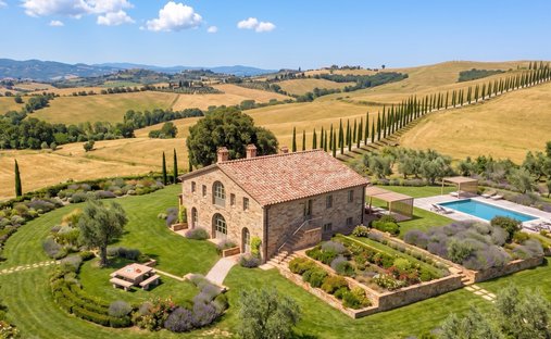 Maisons de campagne à Monteroni d'Arbia, Toscane, Italie 1