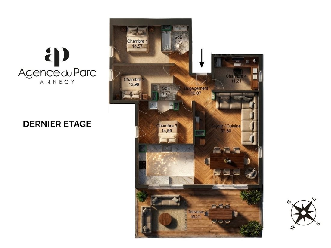 Apartment in Allonzier-la-Caille, Auvergne-Rhône-Alpes, France 4 - 18505035