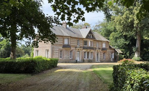 Castle in Saint-Valery-en-Caux, Normandy, France 1