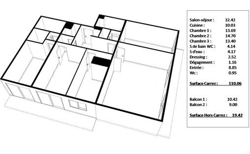 Wohnung in Pereire-Malesherbes, Paris 17e Arrondissement, Paris 1