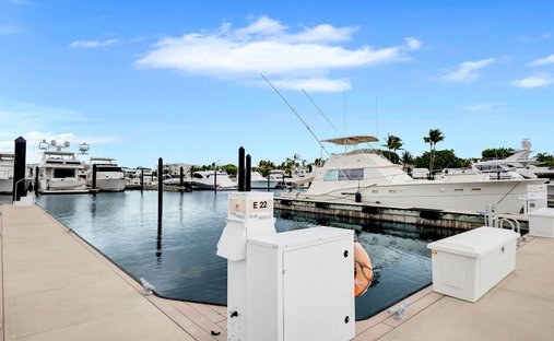 Jacht Anlegestelle in Key Colony Beach, Florida, Vereinigte Staaten 1