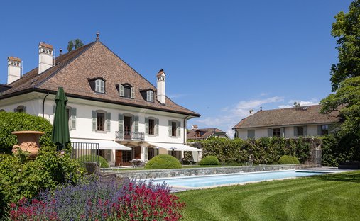 Schloss in Meinier, Genf, Schweiz 1