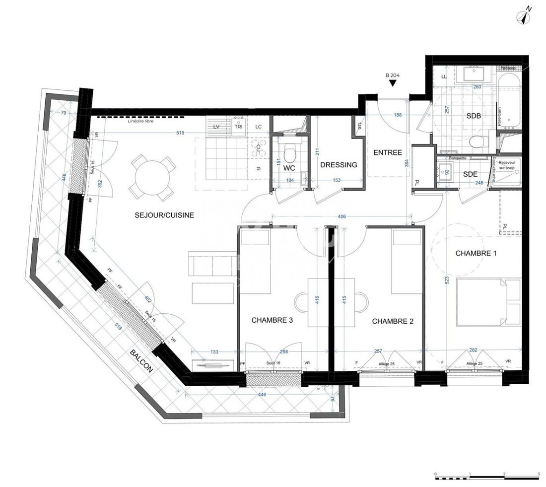 Apartment in Hôtel de Ville-Planchette, Levallois-Perret, France 5 - 17913545