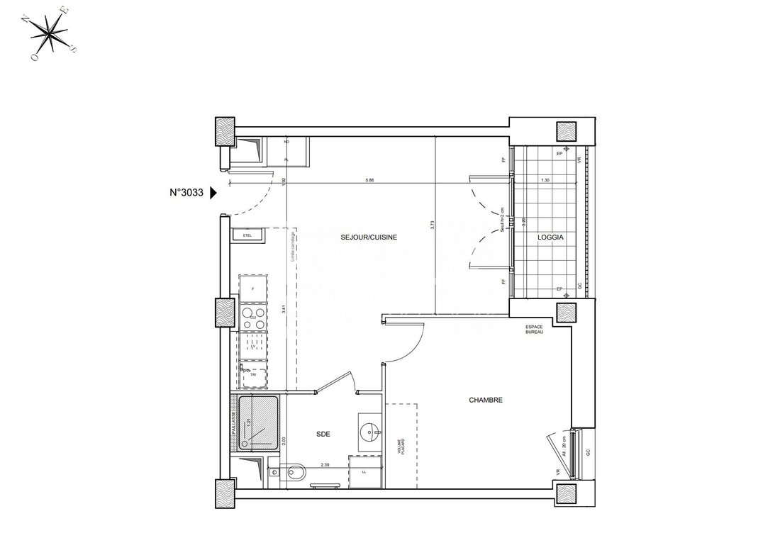 Apartment in Olympiades-Choisy, Paris 13e Arrondissement, Paris 2 - 18386954