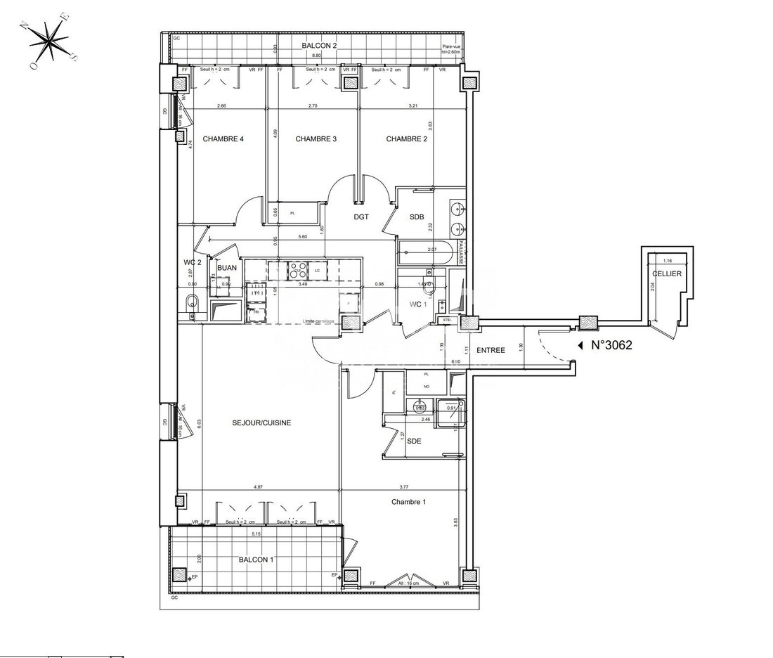 Apartment in Olympiades-Choisy, Paris 13e Arrondissement, Paris 3 - 18386965