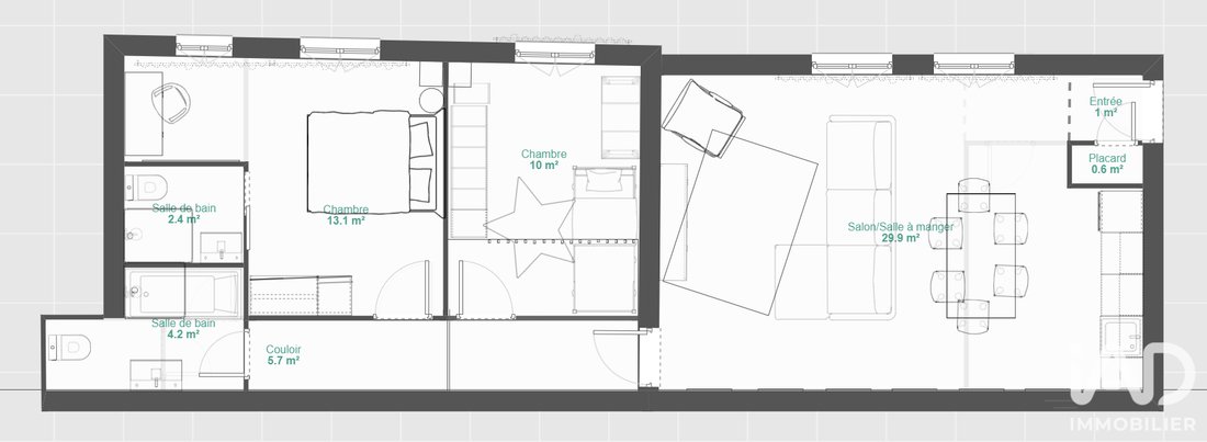 Apartment in Saint Lambert, Paris 15e Arrondissement, Paris 3 - 18521890