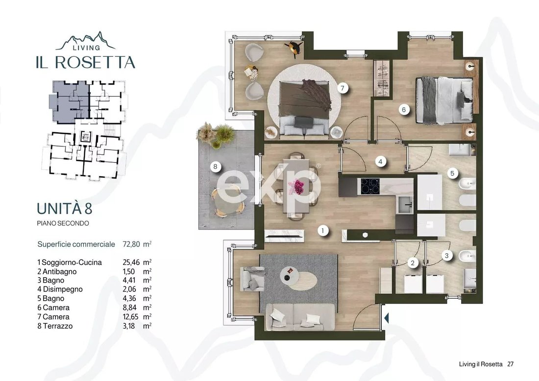 Apartment in Primiero San Martino di Castrozza, Trentino – Alto Adige/Südtirol, Italy 2 - 18541116