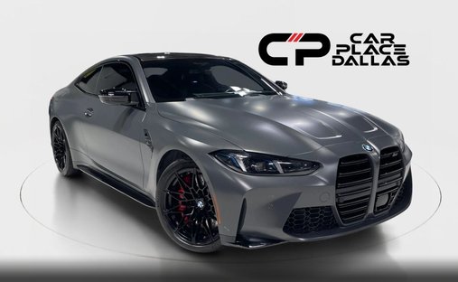 2025 BMW M4 Competition xDrive,DRAVIT GREY,EXEC PKG,DRIVING ASST PRO,CARBON TRIM,HUD,HK,360 CAM,RED in Addison, TX, United States 1
