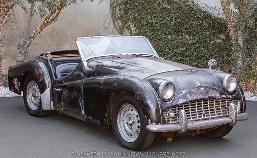 Triumph TR3A in Los angeles, ca 1