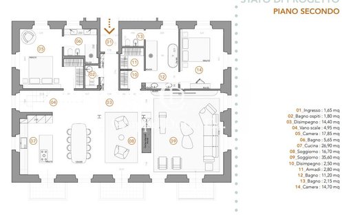Penthouse in Center, Forte dei Marmi, Tuscany 1
