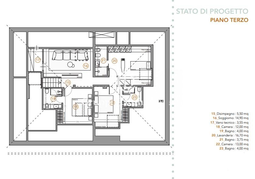 Penthouse à Centre, Forte dei Marmi, Toscane 3 - 18576754