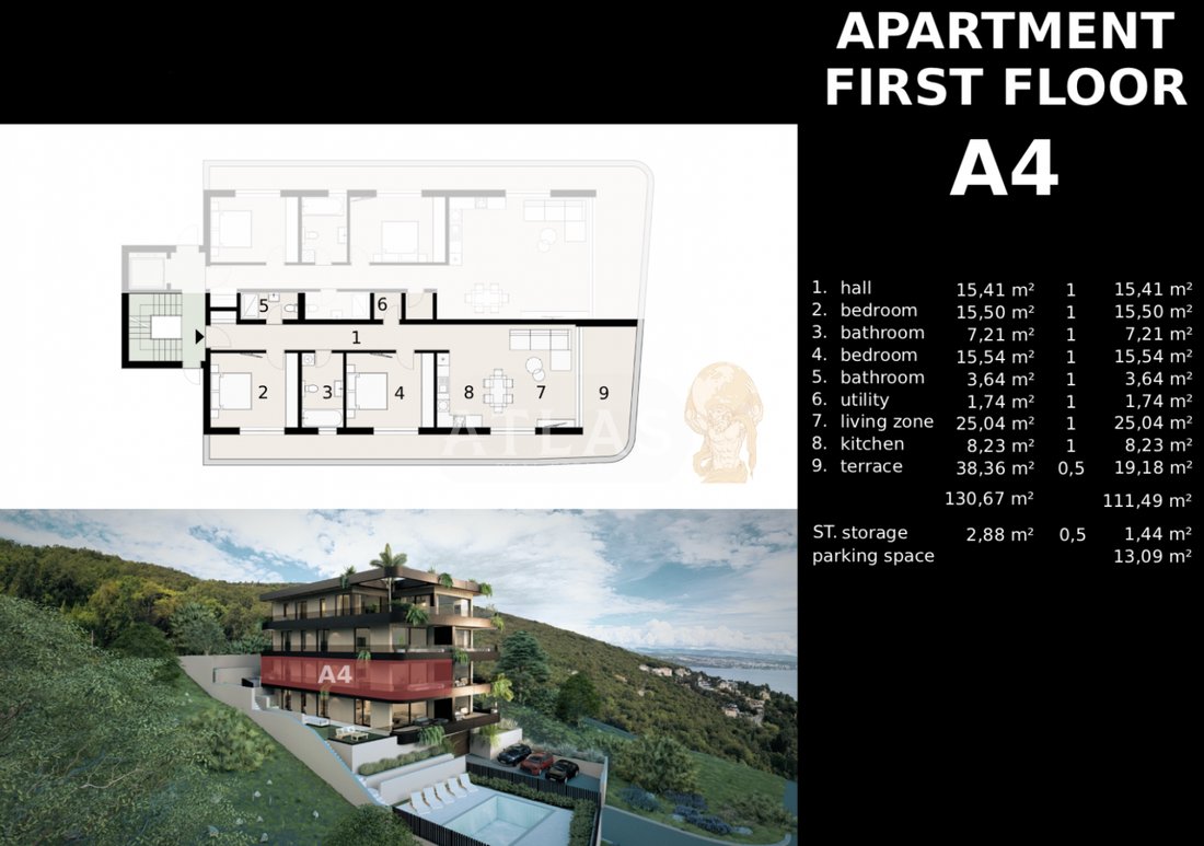 Apartment in Grad Opatija, Primorje-Gorski Kotar County, Croatia 2 - 18577957