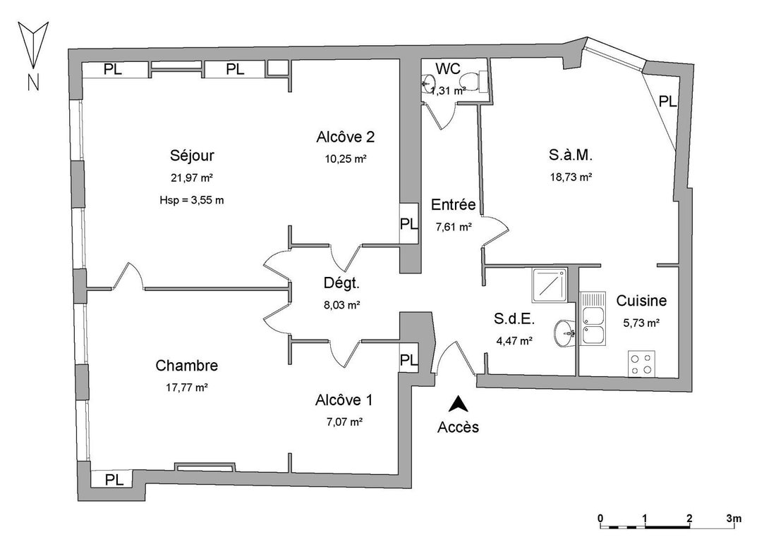 Apartment in Croix Paquet, Lyon 1er Arrondissement, Lyon 4 - 17634949