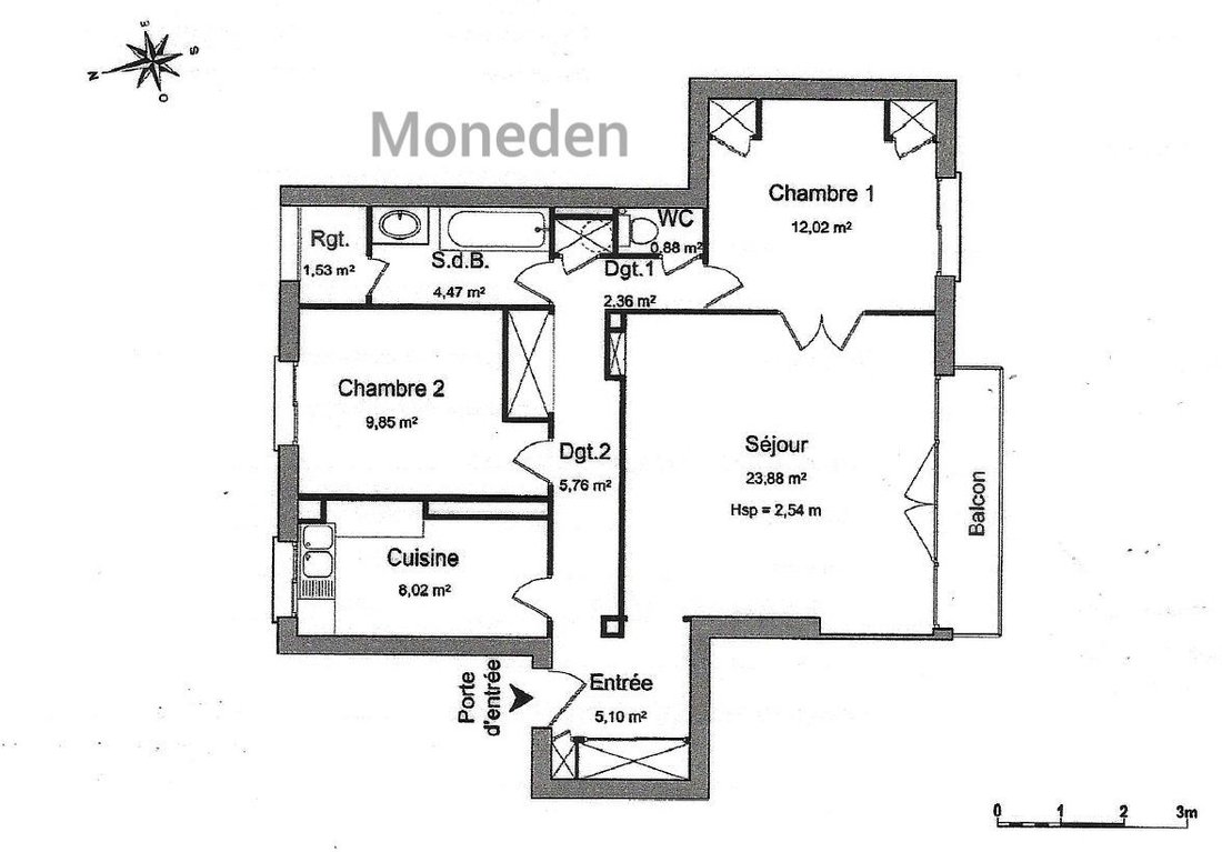 Apartment in La Plaine des Sablons, Neuilly-sur-Seine, France 3 - 18600377