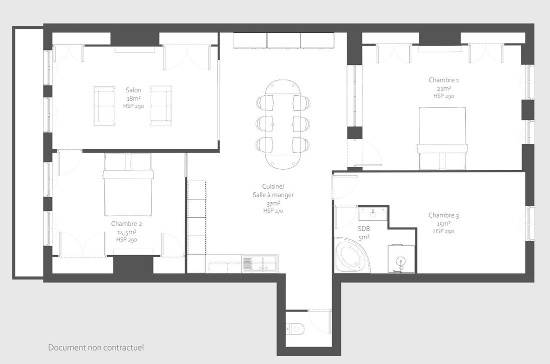 Apartment in Tête d'Or-Foch-Vitton, Lyon 6e Arrondissement, Lyon 4 - 15703578
