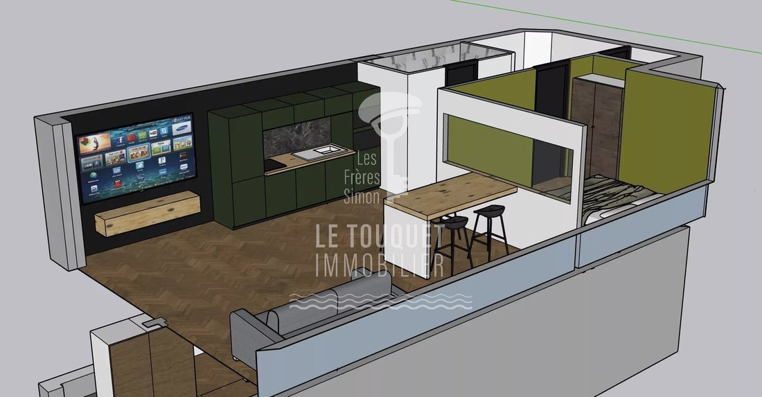 Apartment in Zone Industrielle-Forêt, Le Touquet-Paris-Plage, France 4 - 18515998