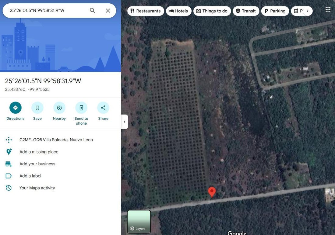 Land in Cadereyta Jiménez, Nuevo Leon, Mexico 1 - 18610494