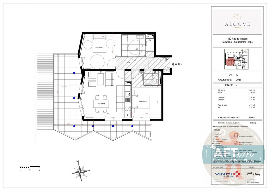 Apartment in Zone Industrielle-Forêt, Le Touquet-Paris-Plage, France 2 - 18622111