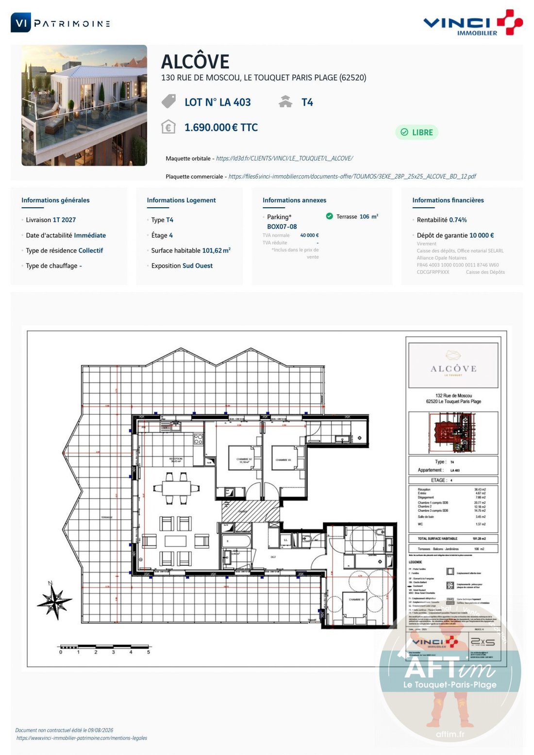 Apartment in Zone Industrielle-Forêt, Le Touquet-Paris-Plage, France 5 - 18622108