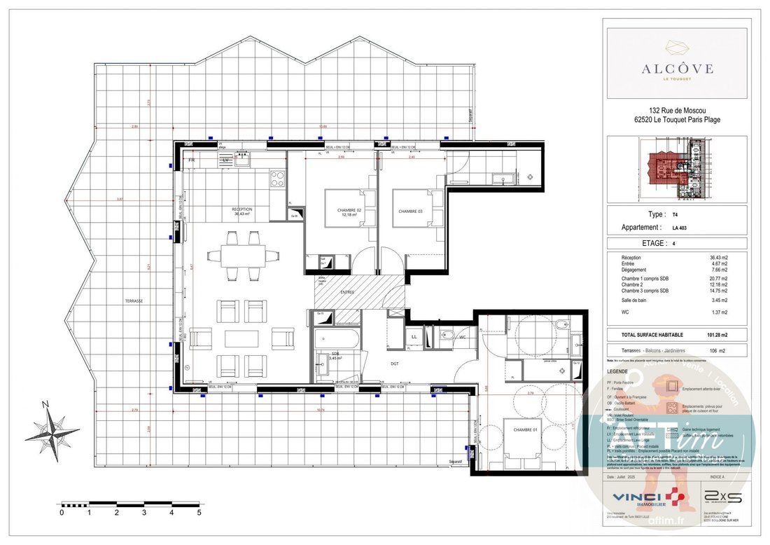 Apartment in Zone Industrielle-Forêt, Le Touquet-Paris-Plage, France 4 - 18622108
