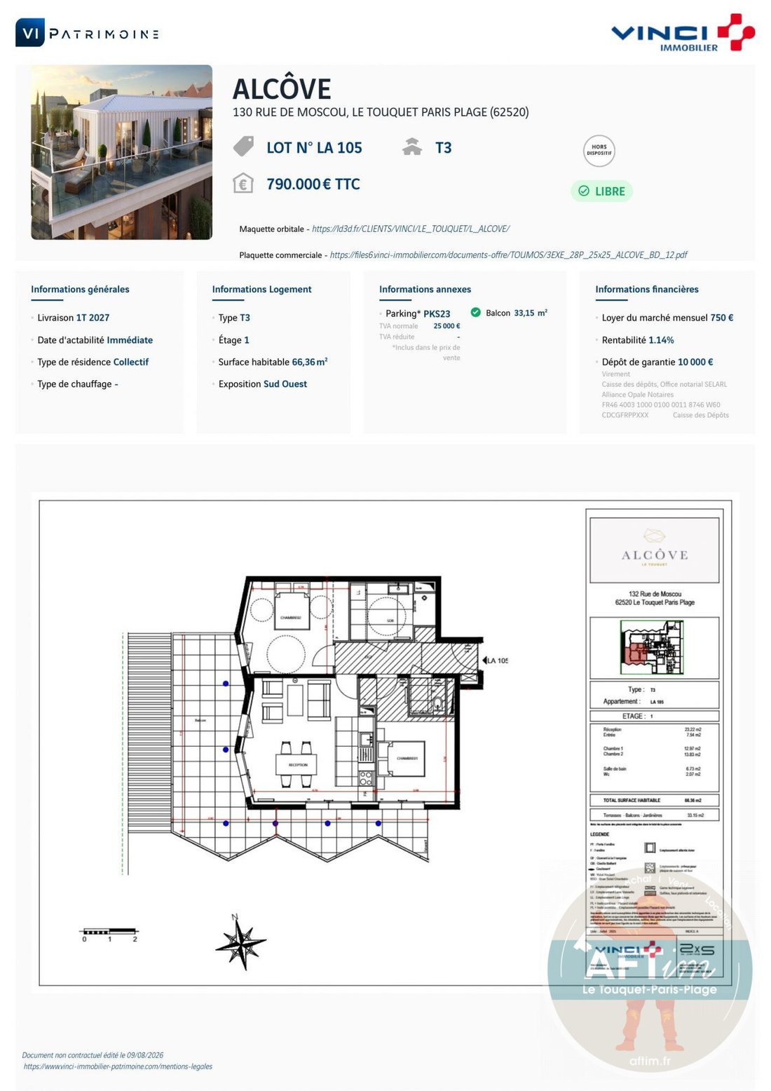 Apartment in Zone Industrielle-Forêt, Le Touquet-Paris-Plage, France 5 - 18622111