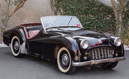 Triumph TR3 in Los angeles, ca 1