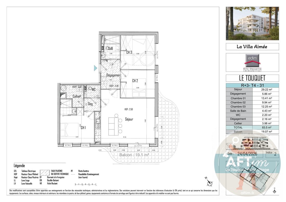 Apartment in Zone Industrielle-Forêt, Le Touquet-Paris-Plage, France 5 - 18618710