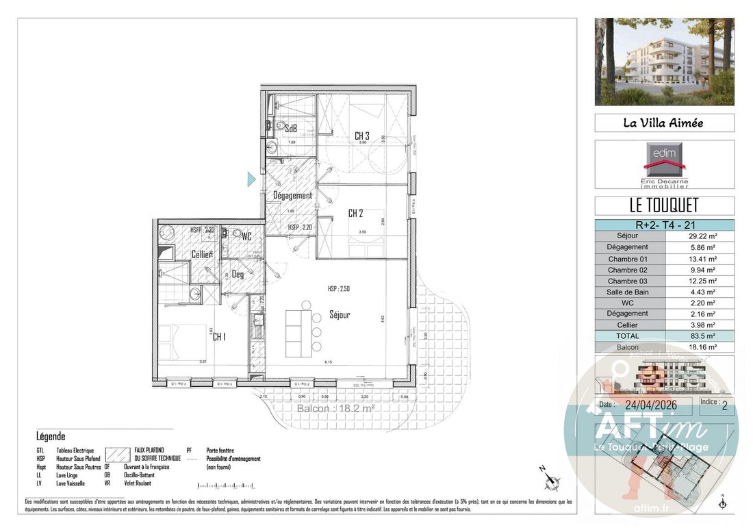 Apartment in Zone Industrielle-Forêt, Le Touquet-Paris-Plage, France 5 - 18618711