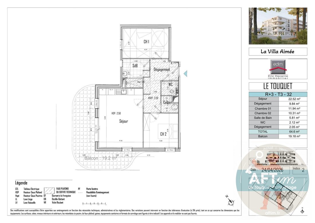 Apartment in Zone Industrielle-Forêt, Le Touquet-Paris-Plage, France 5 - 18618709