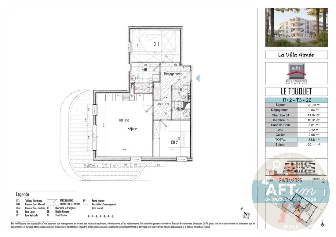 Apartment in Zone Industrielle-Forêt, Le Touquet-Paris-Plage, France 5 - 18618713