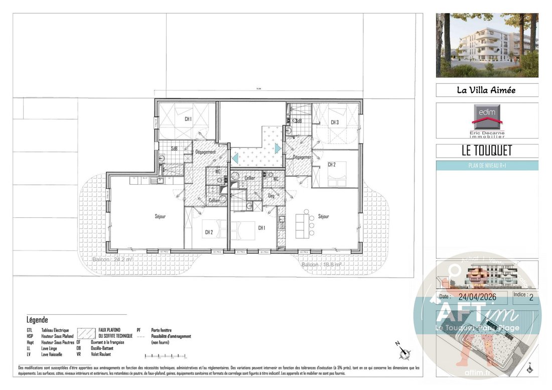 Apartment in Zone Industrielle-Forêt, Le Touquet-Paris-Plage, France 4 - 18618707
