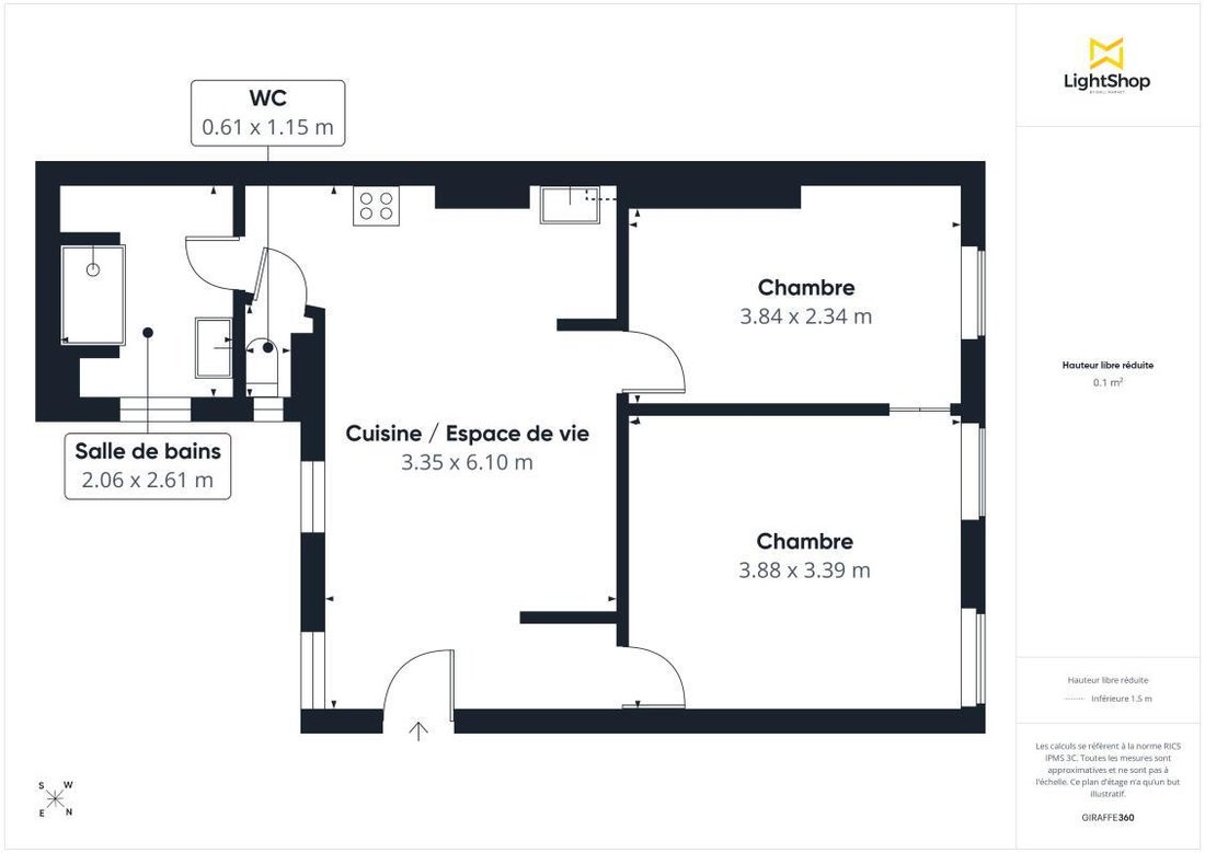 Apartment in Bassin de la Villette, Paris 19e Arrondissement, Paris 3 - 18626412