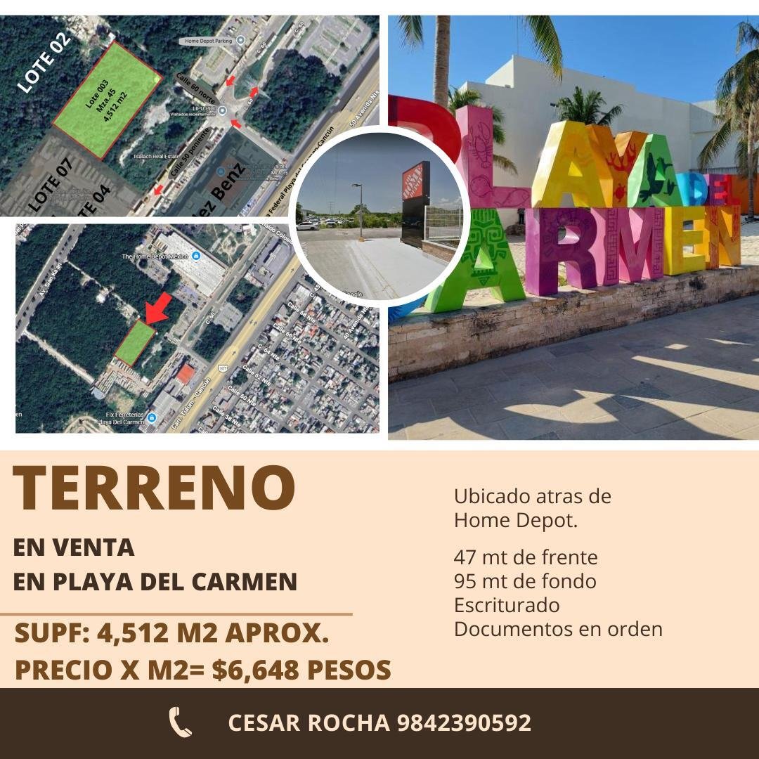 Land in Playa del Carmen, Quintana Roo, Mexico 1 - 18626623