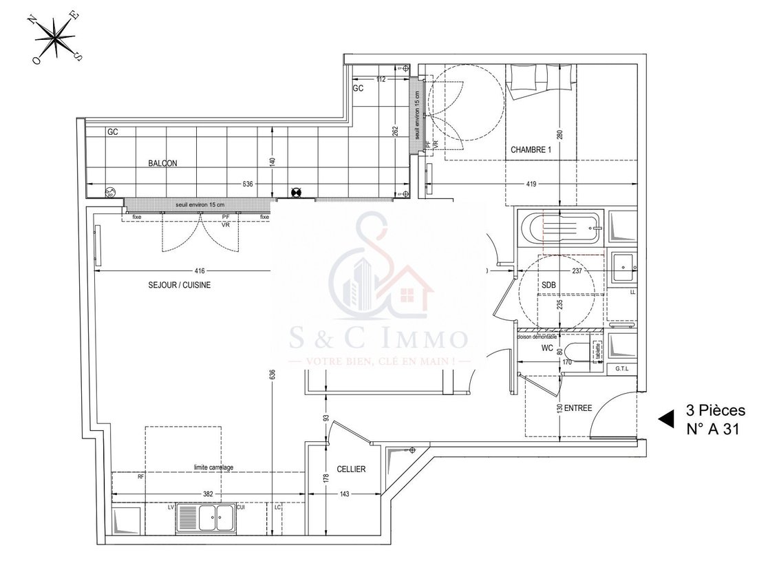 Apartment in Centre Ville - Gambetta, Clichy, France 2 - 16888515