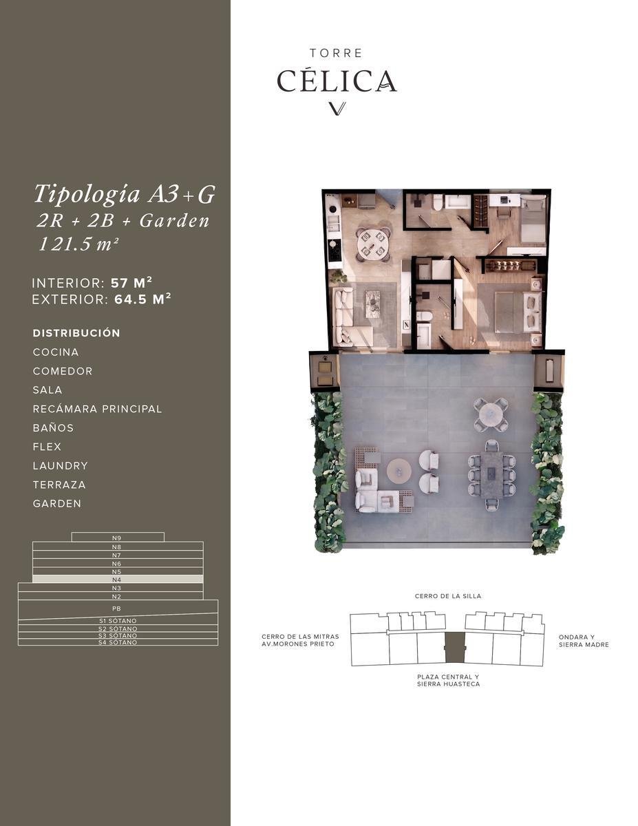 Apartment in Santa Catarina, Nuevo Leon, Mexico 1 - 18627709