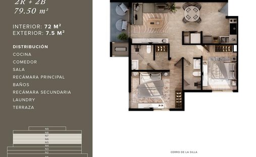 Apartment in Santa Catarina, Nuevo Leon, Mexico 1