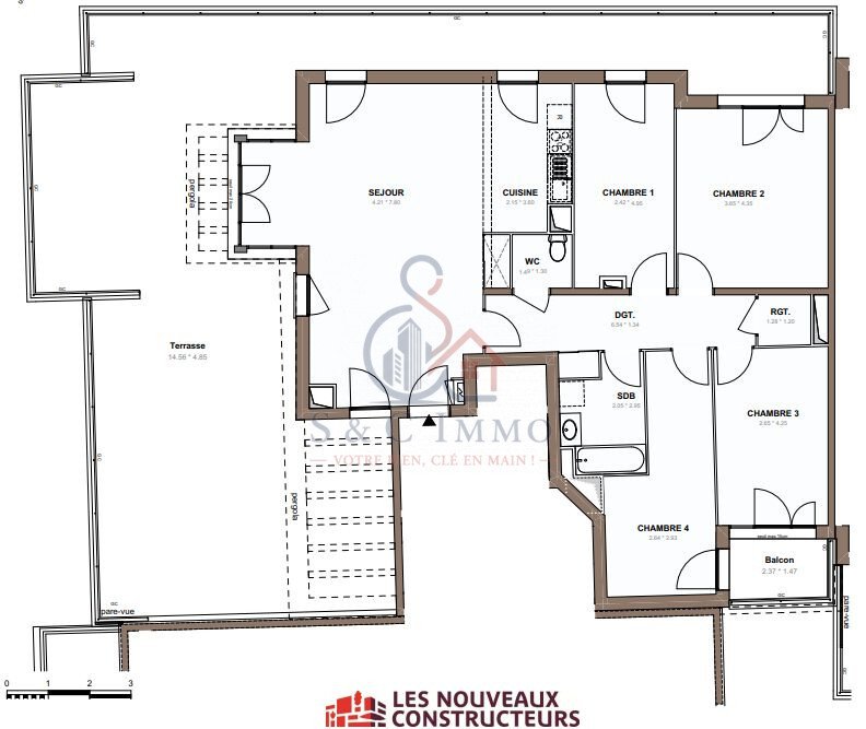 Appartement à Chessy, Île-de-France, France 4 - 17456457