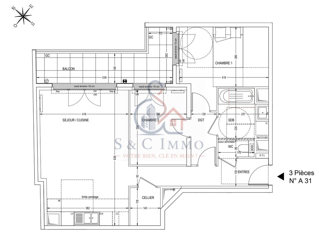 Apartamento en Centre Ville - Gambetta, Clichy, Francia 2 - 16888515