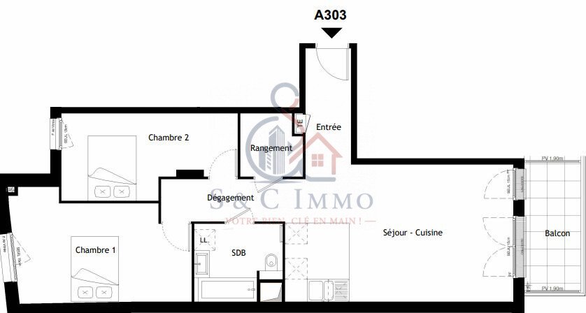 Apartment in Epinettes, Issy-les-Moulineaux, France 4 - 17016796