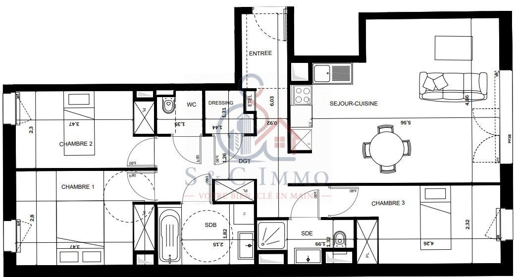 Apartment in Ledru Rollin, Le Perreux-sur-Marne, France 3 - 17052891
