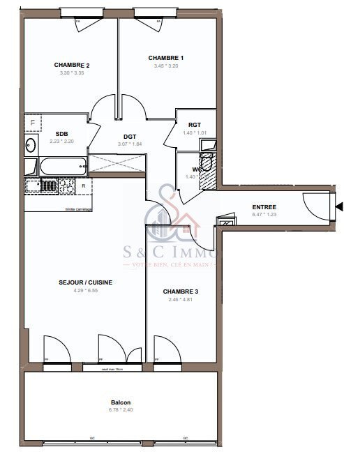 Appartement à Chessy, Île-de-France, France 4 - 17456458