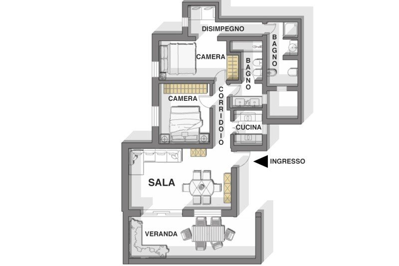 Apartment in Rudalza, Olbia, Italy 3 - 16917774
